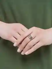 Серебряный раздельные кольца-антистресс "Трио", 2 цвета