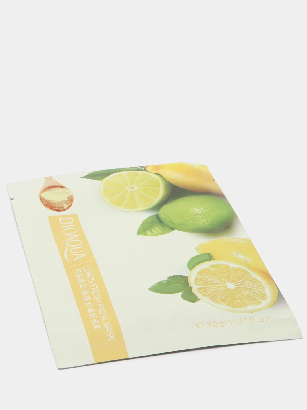 Лимонный увлажняющая тканевая маска для лица, с экстрактом огурца, Cucumber Moisturizing Mask