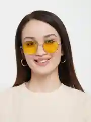 Желтый очки солнцезащитные унисекс, в футляре