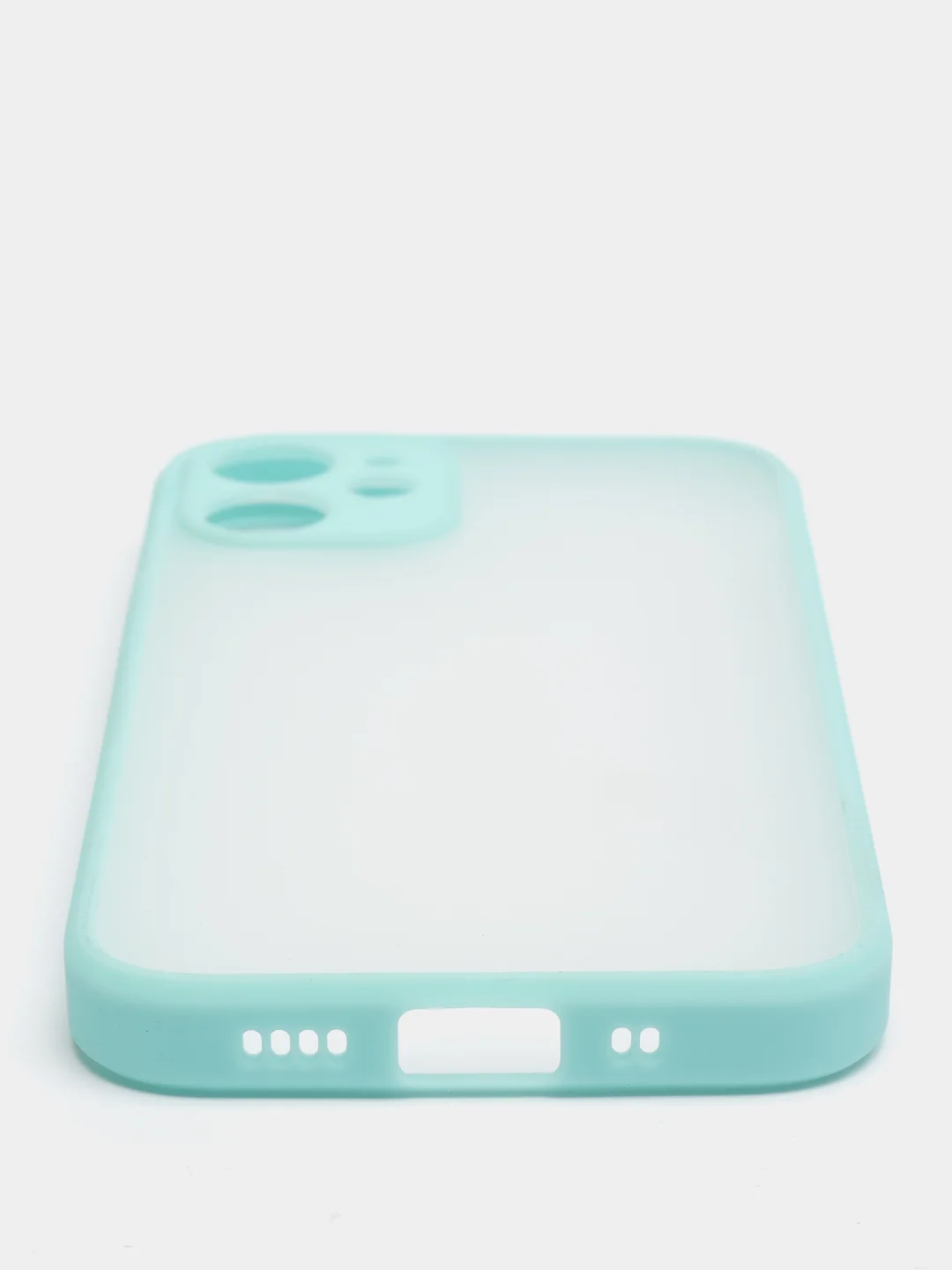 Бирюзовый чехол iPhone 12 mini матовый