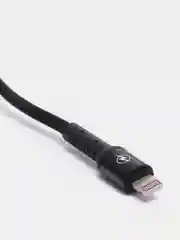 Черный кабель зарядки Micro-USB, Type-C, 8PIN-lightning, с подсветкой