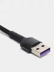 Черный кабель зарядки Micro-USB, Type-C, 8PIN-lightning, с подсветкой