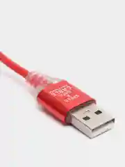 Алый кабель зарядки Micro-USB, Type-C, 8PIN-lightning, с подсветкой