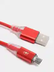 Алый кабель зарядки Micro-USB, Type-C, 8PIN-lightning, с подсветкой