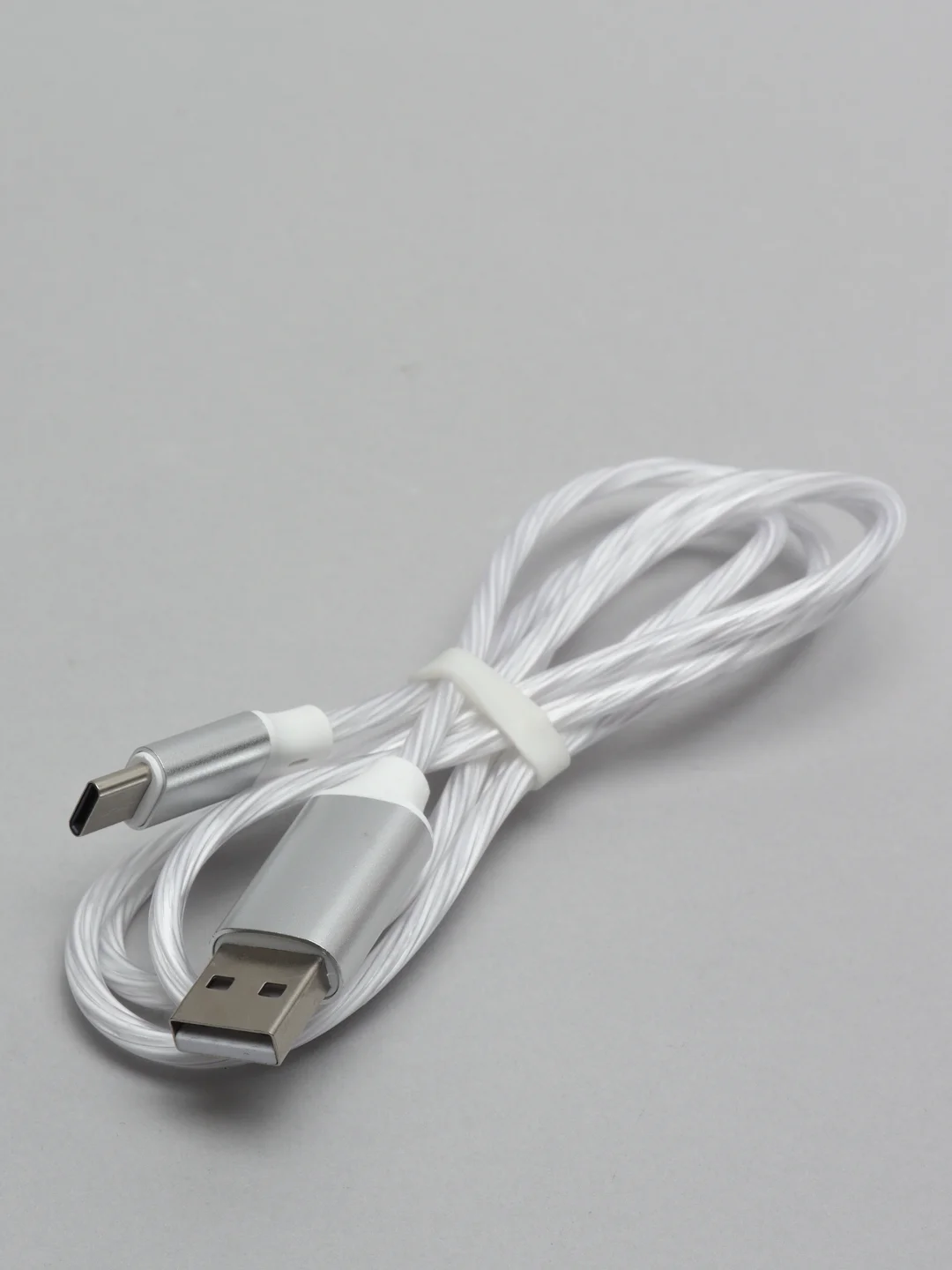 Ледяной кабель зарядки Micro-USB, Type-C, 8PIN-lightning, с подсветкой
