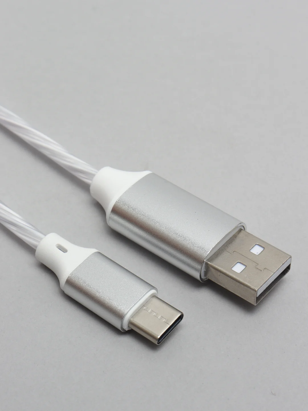 Ледяной кабель зарядки Micro-USB, Type-C, 8PIN-lightning, с подсветкой