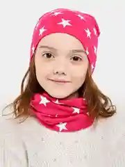 Вишнёвый детская шапка со снудом, комплект для детей