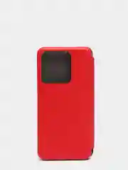 Красный чехол книжка на Tecno Spark 8C / Tecno Spark Go 2022