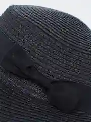 Черный шляпа соломенная детская унисекс