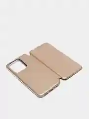 Золотой чехол книжка на Tecno Spark 8C / Tecno Spark Go 2022
