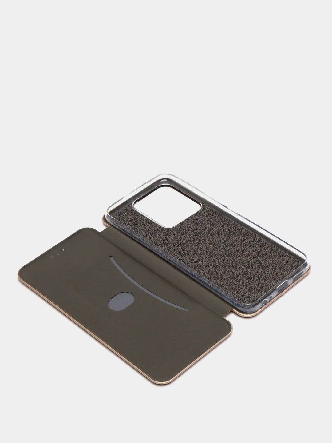 Золотой чехол книжка на Tecno Spark 8C / Tecno Spark Go 2022