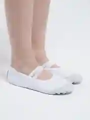 Белый балетки спортивные