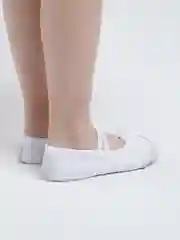 Белый балетки спортивные