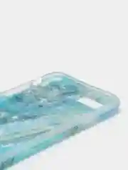 Лесной зеленый мраморный чехол для айфон iPhone 12 Mini, c попсокетом