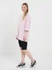 Розовый футболка оверсайз