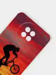 Оранжевый чехол Xiaomi Redmi Note 9T / Redmi Note 9 5G силиконовый с рисунком