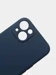 Темно-синий чехол на айфон (iPhone) 13 / 13 Pro / 13 Pro Max силиконовый про макс