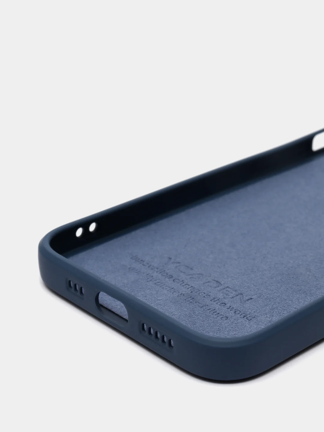 Темно-синий чехол на айфон (iPhone) 13 / 13 Pro / 13 Pro Max силиконовый про макс
