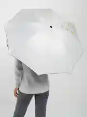 Серый металлик двухсторонний механический зонт
