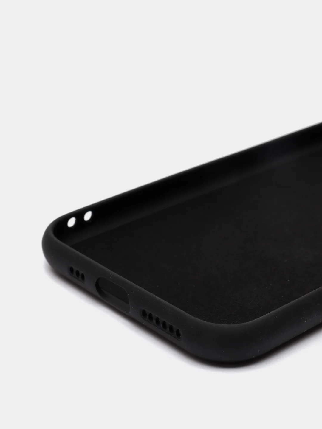 Черный чехол для iPhone 11 / XR / 7 / 8 / SE2 / X / XS / 12 Pro Max, силиконовый