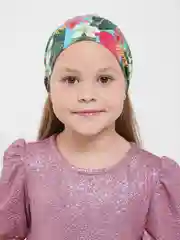Зеленый детская косынка на резинке