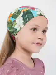Зеленый детская косынка на резинке