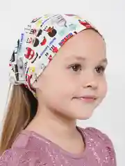 Зеленый детская косынка на резинке