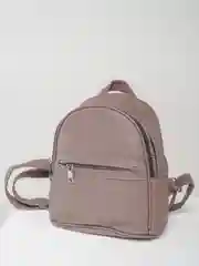 Бежевый меланж рюкзак женский кожаный