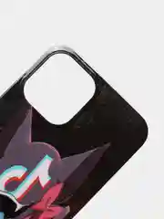 Черный чехол iPhone 12 / 12 Pro, 12 Pro Max, 12 Mini чехол силиконовый с рисунком