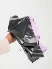 Лавандовый двухсторонний механический зонт