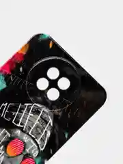 Угольный чехол Xiaomi Redmi Note 9T / Redmi Note 9 5G силиконовый с рисунком
