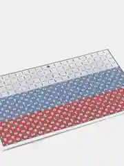 Канва для вышивания крестиком "Флаг России", размер 7,8 х 5,2 см