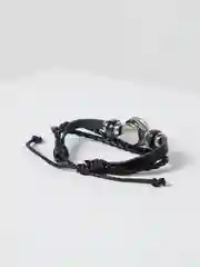 Бирюзовый браслет кожаный "Знаки зодиака"