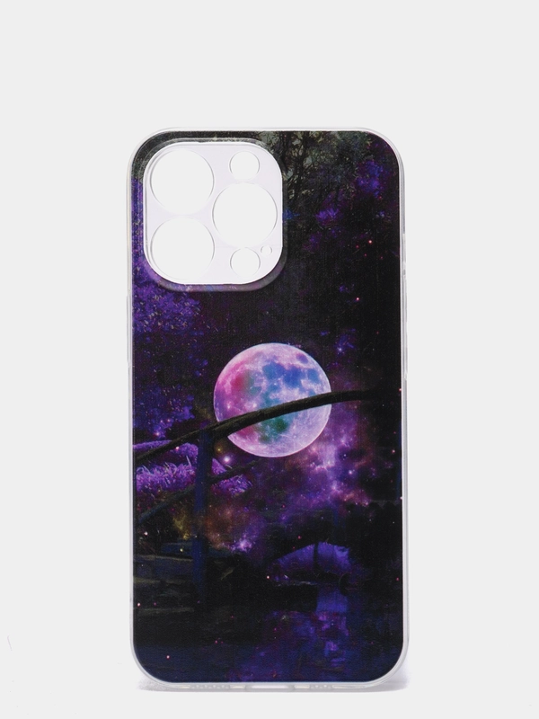 Чехол на айфон 13 Про, Луна, moon, с принтом, чехол iphone 13 Pro