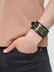 Серебряный браслет мужской "Руны"
