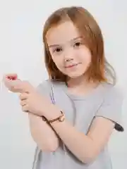 Желтый браслет-резинка для волос