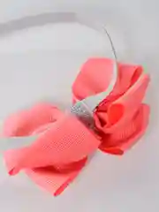 Кораллово-розовый повязка на голову для девочки праздничная/повязка детская