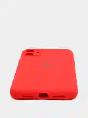 Кораллово-розовый чехол Silicone Case для iPhone 13 /11/12/12 ProMax с защитой камеры с бархатной подкладкой