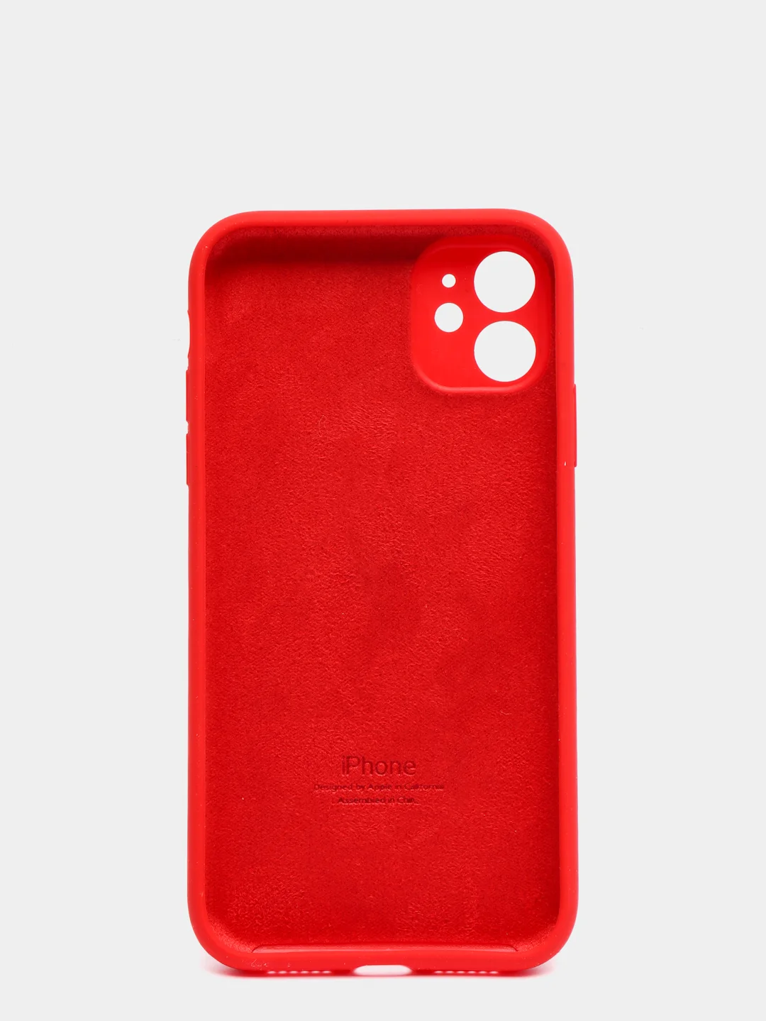 Кораллово-розовый чехол Silicone Case для iPhone 13 /11/12/12 ProMax с защитой камеры с бархатной подкладкой