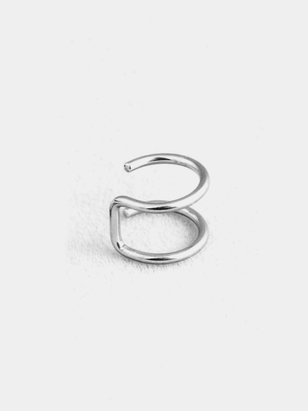 Серьга-кафф из медицинской стали, 1 штука