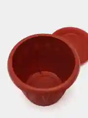 Белый горшок / кашпо для цветов с поддоном "Алиция" IDEA
