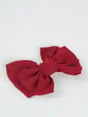 Бордовый бант для волос, на зажиме / Школьные банты /