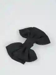 Черный бант для волос, на зажиме / Школьные банты /