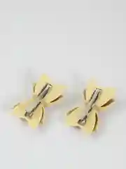 Золотой школьные Заколки бантики, 2 штуки
