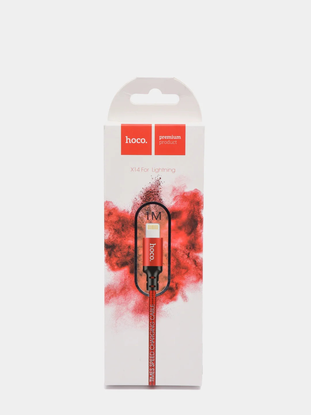 Красный кабель HOCO X14 Lightning, Micro-USB для android Type-C