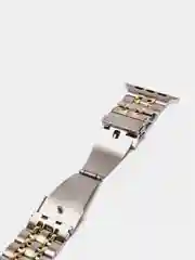 Бежевый металлический ремешок для Apple Watch 38, 40, 41, 42, 44, 45, 49 мм стальной браслет