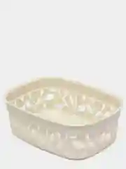 Белый корзинка для хранения ФЛОРА IDEA