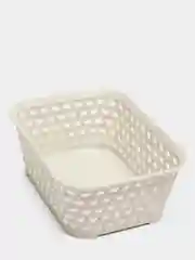 Белый корзина, органайзер для хранения РОТАНГ IDEA