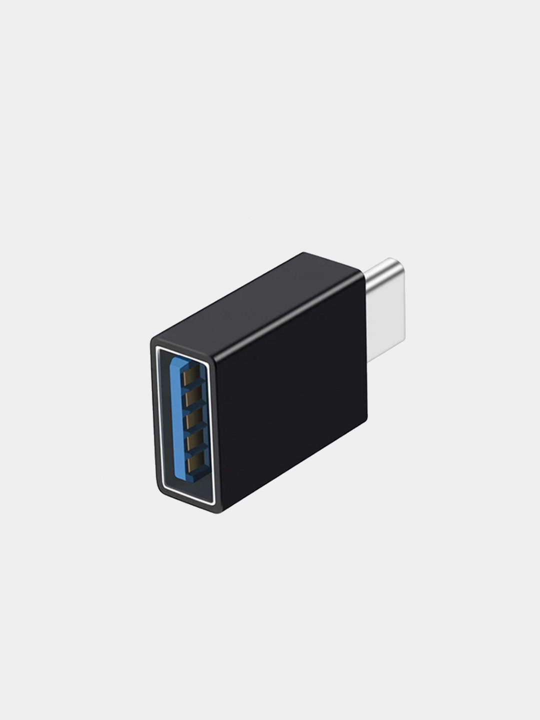 OTG переходник Type-C на USB отг купить по цене 59.04 ₽ в интернет-магазине  Магнит Маркет