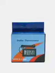 Белый электронный термометр с выносным датчиком